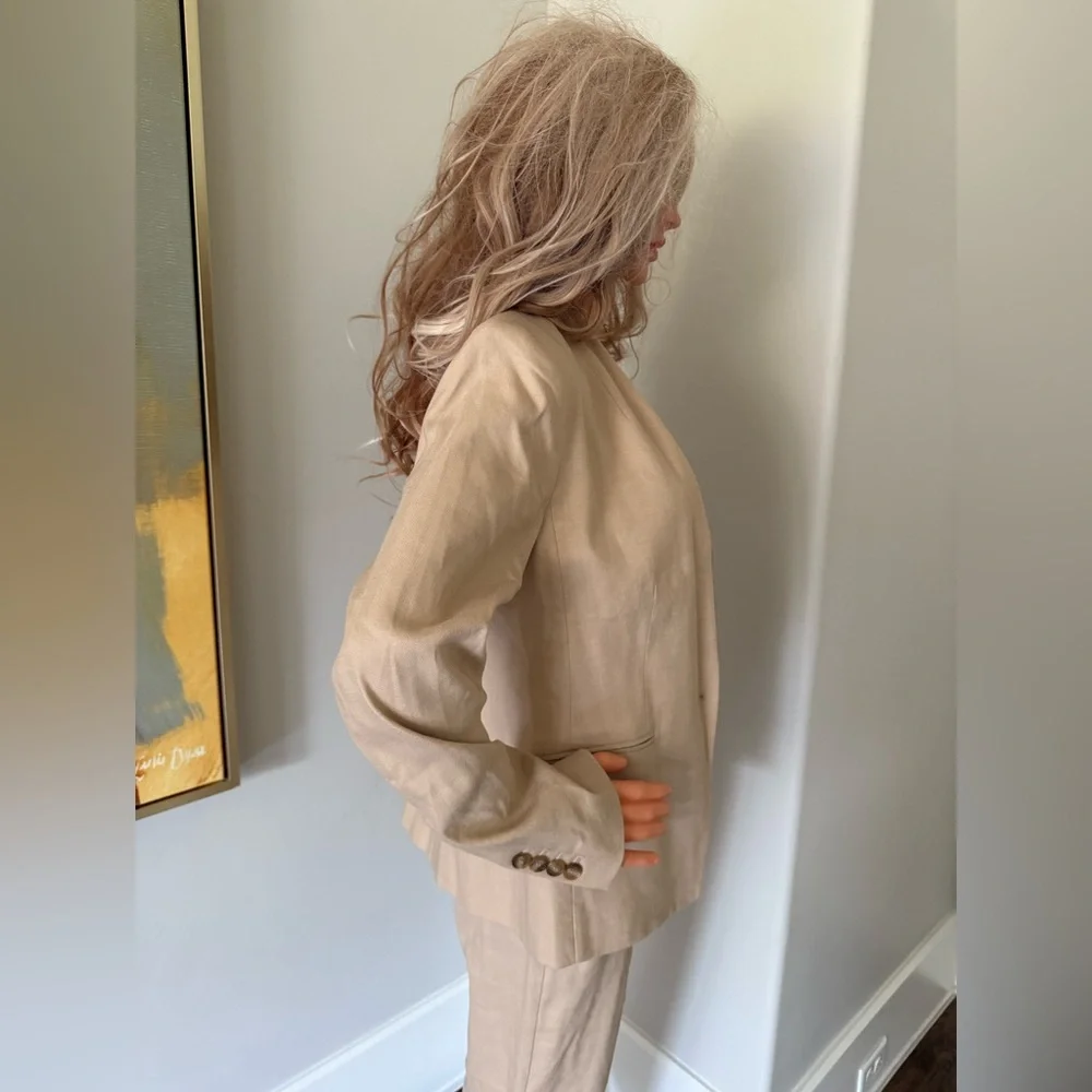 NWT Never Worn Suit by Ann Taylor — Beige Tan Stylish Look! - Picture 9 of 16